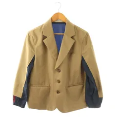 アンダーカバー UNDERCOVER パネルド ブレザー Panelled Blazer ジャケット 2 紺 ネイビー ベージュ /SS ■OSのサムネイル