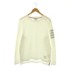 トムブラウン THOM BROWNE ミラノコットン 4BAR Tシャツ カットソー 長袖 2 ホワイト /DF ■OSのサムネイル