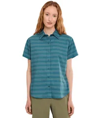 マーモット レディース トップス シャツ Marmot AirExchange Short Sleeve Shirt Emerald Blue Sl ブルーのサムネイル