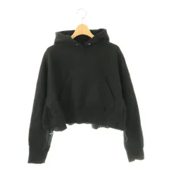 サカイ sacai 23年 23-06512 Sponge Sweat Hoodie パーカー スウェット クロップド 2 ブラック /ES ■OSのサムネイル