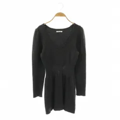 フミカ ウチダ FUMIKA_UCHIDA 25AW RIB STITCH U-NECK UNDERWEAR トップス ニット カットソー 長袖 ウール M チャコールグレー /DO ■OSのサムネイル