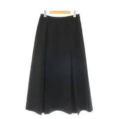 ボーダーズアットバルコニー BORDERS at BALCONY 25SS BOX PLEATS MAXI SKIRT ロングスカート 36 黒 /SY ■OSのサムネイル