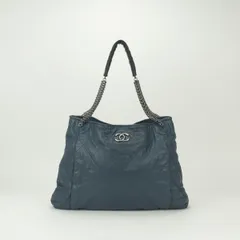 シャネル CHANEL マトラッセ バッグ トートバッグ ラムスキン ネイビー Navy 紺 青 ガンメタリック金具 ハンドバッグ ココマーク チェーンショルダーバッグ