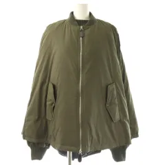 アドーア ADORE 24AW ストレッチタフタジャケット MA-1 2点セット 38 カーキ /HK ■OSのサムネイル