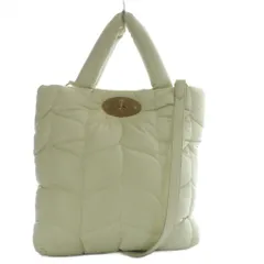 マルベリー Mulberry ビッグソフティ Big Softy レザーキルティングバッグ ハンドバッグ ショルダーバッグ 2way 斜め掛け 中綿 アイボリー HH8629 /YO6のサムネイル