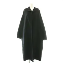 エンフォルド ENFOLD 25AW archetype NO-COLLAR FLARE COAT ロングコート アウター 38 ブラック /DF ■OSのサムネイル