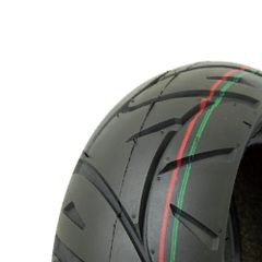 ジャイロX td01 フロントチューブレス化90/100-10と極太タイヤ付き