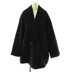 プラージュ Plage 25AW Double melton コート アウター ミドル丈 ウール 36 紺 25-020-922-2000-4-0 /CX ■OS ■SHのサムネイル