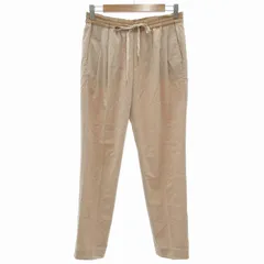 グリーンレーベルリラクシング ユナイテッドアローズ green label relaxing ドロストパンツ イージーウエスト アンクル丈 38 ベージュ /UO