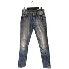 ペペジーンズ Pepe Jeans デニム ジーンズ ダメージ加工 インディゴ 青 ブルー ■WGA のサムネイル