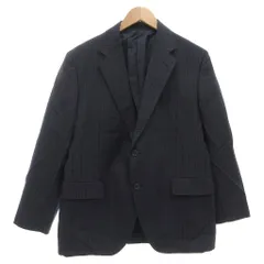 イセタン メンズ ISETAN MEN'S ジャケット シングル ピンストライプ ウール 紺 ネイビー /YJ ■YHS16のサムネイル