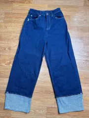 エンポリオアルマーニ レディース ワイド デニム パンツ 26のサムネイル