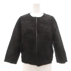ボールジー BALLSEY トゥモローランド 美品 セットアップ ノーカラージャケット タイトスカート 38 黒 ブラック /YJ ■YHS16のサムネイル