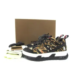 Burberry バーバリー Arthur Sneaker レオパードプリント コットン＆レザー アーサースニーカー SIZE:26.0cm メンズ □UT14909のサムネイル