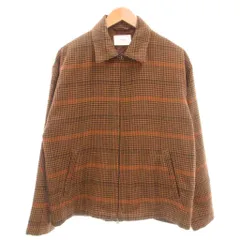 インヘリット INHERIT ジャケット ブルゾン M ブラウン 千鳥格子 /YJ ■YHS14のサムネイル