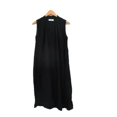 アーバンリサーチ サニーレーベル URBAN RESEARCH Sonny Label Aライン ワンピース ロング ノースリーブ コットン シンプル F ブラック 黒 /KT32