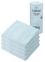 신품 carari(칼라리) 헤어드라이 타올 흡수력[3배]의 마이크로 화이버 ONE 블루 4매조 섬유의 틈새에 재빠르게 흡수 속건 마시멜로 촉감 푹신푹신 떡 떡 40×100cm 시비 재팬 카라리원