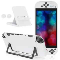 Switch 2 ケース ドック対応 分体式設計 Switch 2 保護カバー マット PC材質 着脱簡単 指紋防止 軽量 全面保護 耐衝撃 傷防止 switch 2 モデル 2025対応 (マット・ホワイト) 0