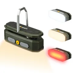 【防災認定】BougeRV LEDランタン キャンプライト ランタン 充電式 人感センサー 吊り下げ 小型 軽量 ミニマライト 380ルーメン IP65防水 5段階調光3色温切替 多機能取り付け（フック／マグネット／クリップ）屋外センサーライト 防災／キ 1のサムネイル