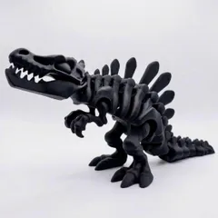 【くねくね動く！】恐竜 スピノサウルス フィギュア ぬいぐるみ 約25cm