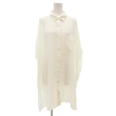 レプシィム ローリーズファーム LEPSIM LOWRYS FARM 美品 シャツワンピース 半袖 F 白 ホワイト /KR