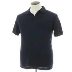 【中古】ザノーネ ZANONE アイスコットン スキッパー 半袖ポロシャツ ダークネイビー【サイズ50】【メンズ】のサムネイル