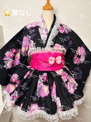 夢展望 平成 姫ギャル 浴衣ドレス レース バラ柄 ピンク y2k レア