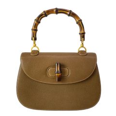 希少廃盤】GUCCIイエロー スエード ショルダーバッグ バンブーハンドル 
