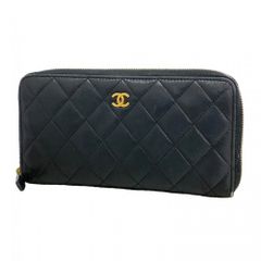 正規品 CHANEL／シャネル マトラッセ ラムスキン 二つ折 長財布
