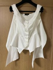 なつき様】MIELI INVARIANT/ Peplum Henry Tops - メルカリ