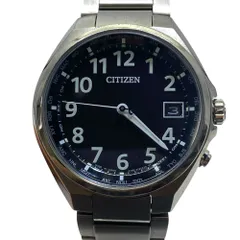 稼働品 CITIZEN シチズン アテッサ エコドライブ 腕時計 ソーラー電波 ブラック シルバー チタン H149-S118921 洗練 高級感 スポーティー スタイリッシュ 実用的 人気 ビジネス 通勤
