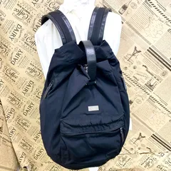 グッチ ナイロン×レザー リュックサック バックパック デイパック 黒 GA436