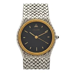 セイコー クレドール 1271-0060 クオーツ ステンレススティール イエローゴールド レディース SEIKO【中古】 【時計】のサムネイル