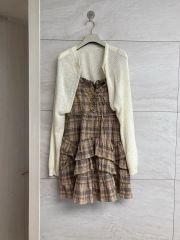 Bunnylis ファーボレロ×チェックミニワンピ S 量産系 ホビ垢 - メルカリ