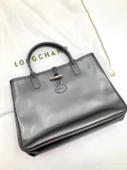 LONGCHAMP ロンシャン ロゾ ハンド トート バッグ シルバー ■■ レディース