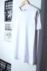 (M-L) シャカウェア 半袖Tシャツ USA 白 無地 ヘビーコットン-7AA1