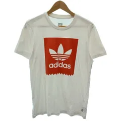 【中古】　adidas　Tシャツ　半袖　トップス　クルーネック　ロゴT　ブランドロゴ　プリント　スポーツ　古着　/7031