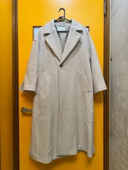 Y【Y9-41】☆ EMMEL REFINES　Sサイズ　ウールロングコート　ベージュのサムネイル