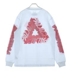 Palace Skateboards (パレススケートボーズ) 17AW P-3D L/S TEE 3Dロゴ クルーネック 長袖Tシャツ カットソー ホワイトのサムネイル