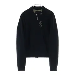 EMPORIO ARMANI (エンポリオアルマーニ) EAロゴピンズ付き ウール ジップアップ ジャケット ブルゾン ブラック EJPN20627399のサムネイル