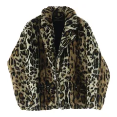 WACKO MARIA (ワコマリア) 22AW FUR DOUBLE RIDERS JACKET ファー レオパード ダブルライダースジャケット ブラウンのサムネイル