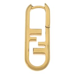 FENDI フェンディ オーロック ゴールド 片耳 ピアス 箱付き ロゴ刻印