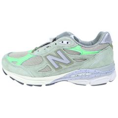 New Balance (뉴 밸런스) × Patta M990PP3 990V3 킵 유아 패밀리 클로즈 로우 컷 스니커 슈즈 그레이 US8.5/26.5cm