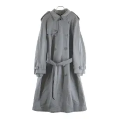 BURBERRY (バーバリー) 21SS Riccardo Tisci リカルドティッシ期 コットンスウェット ロングトレンチコート グレー 8016752のサムネイル