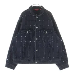 SUPREME (シュプリーム) 25SS Studded Seam Denim Trucker Jacket スタッズシーム デニムトラッカージャケット ブラック