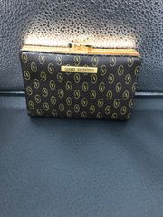 未使用品 GIANNI VALENTINO 長財布 ラウンドファスナー ブラウン 