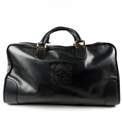 【美品】LOEWE ロエベ アナグラム アマソナ50 ボストン ハンドバッグ レザー ブランド鞄 旅行鞄【UR20】のサムネイル
