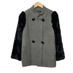pierre cardin(ピエールカルダン) コート サイズ38 M レディース美品  - 黒×アイボリー 長袖/秋/冬のサムネイル
