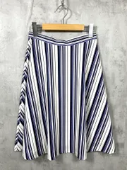 PROPORTION プロポーション ボディドレッシング 121-8120912 ランダムストライプ スカート size3/紺  ■■レディース
