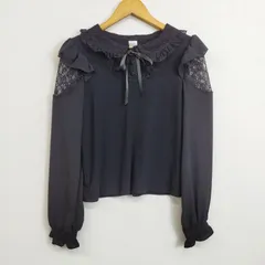 Secret Honey シークレットハニー チュール ブラウス シャツ リボン レース オフショル シアー himekaji himegyaru ブラック ロリータ goth パンク 地雷系 Y2K 平成 E752のサムネイル